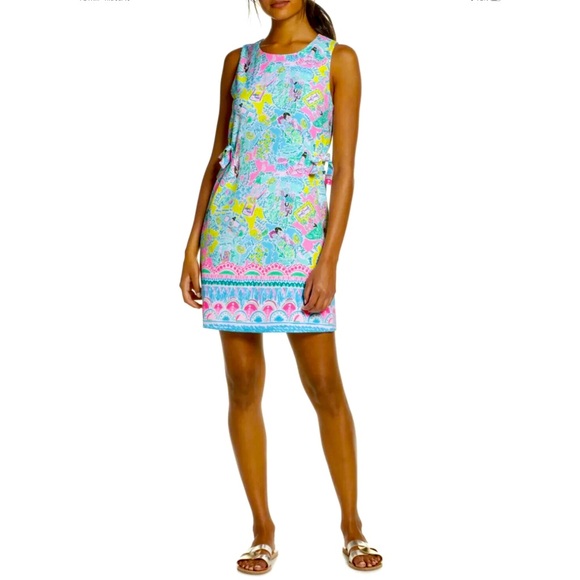 Lilly Pulitzer NWT Marli Stretch Dress Pop Up In The Beginning Size 12